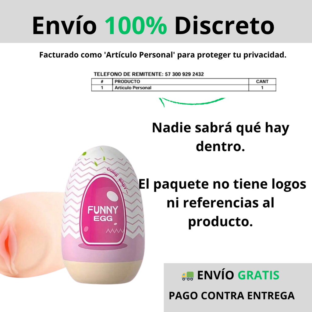Funny Egg - Descubre la Tecnología Flex-Soft:El Secreto de las Texturas 360° que se Adaptan a Ti para un Éxtasis Sin Precedentes.